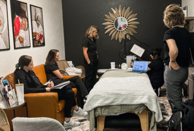 The amazing Sheena from SaltFacial for teaching us everything about this incredible new treatment coming to Adore Aesthetics. SaltFacial appointments are now available for booking!