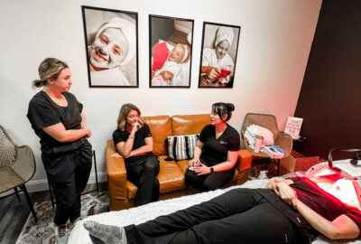 Chatting with Sheena from SaltFacial teaching us everything about this incredible new SaltFacial treatment we now offer!